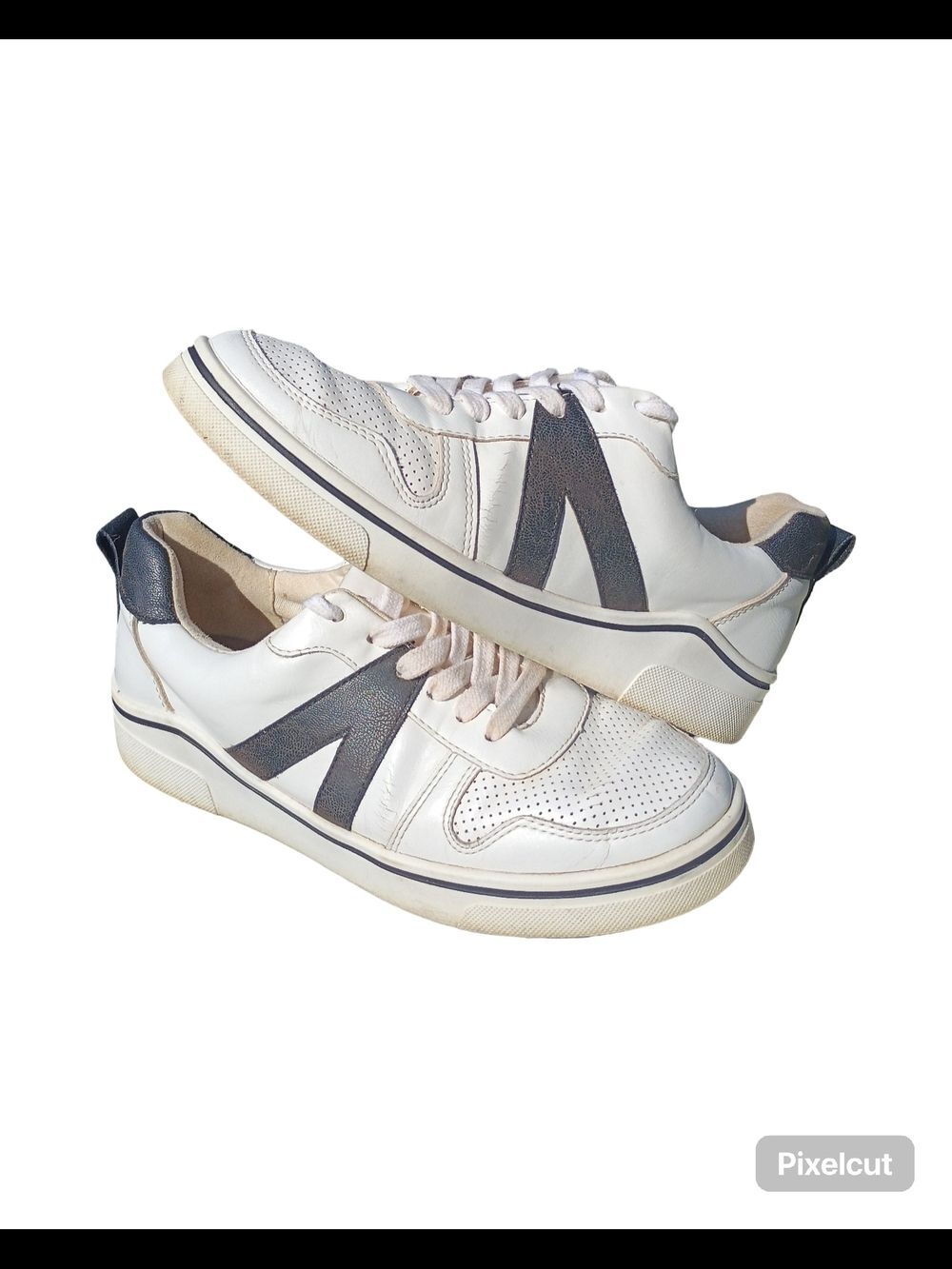 MIA White Sneakers with Black Accents Women's Size 7
